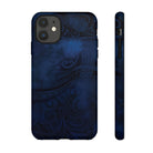 Midnight Essence Tough iPhone Case iPhone 11 Matte - Hawaiian Midnight Navy Polynesian Tribal Design - The Local Banyan