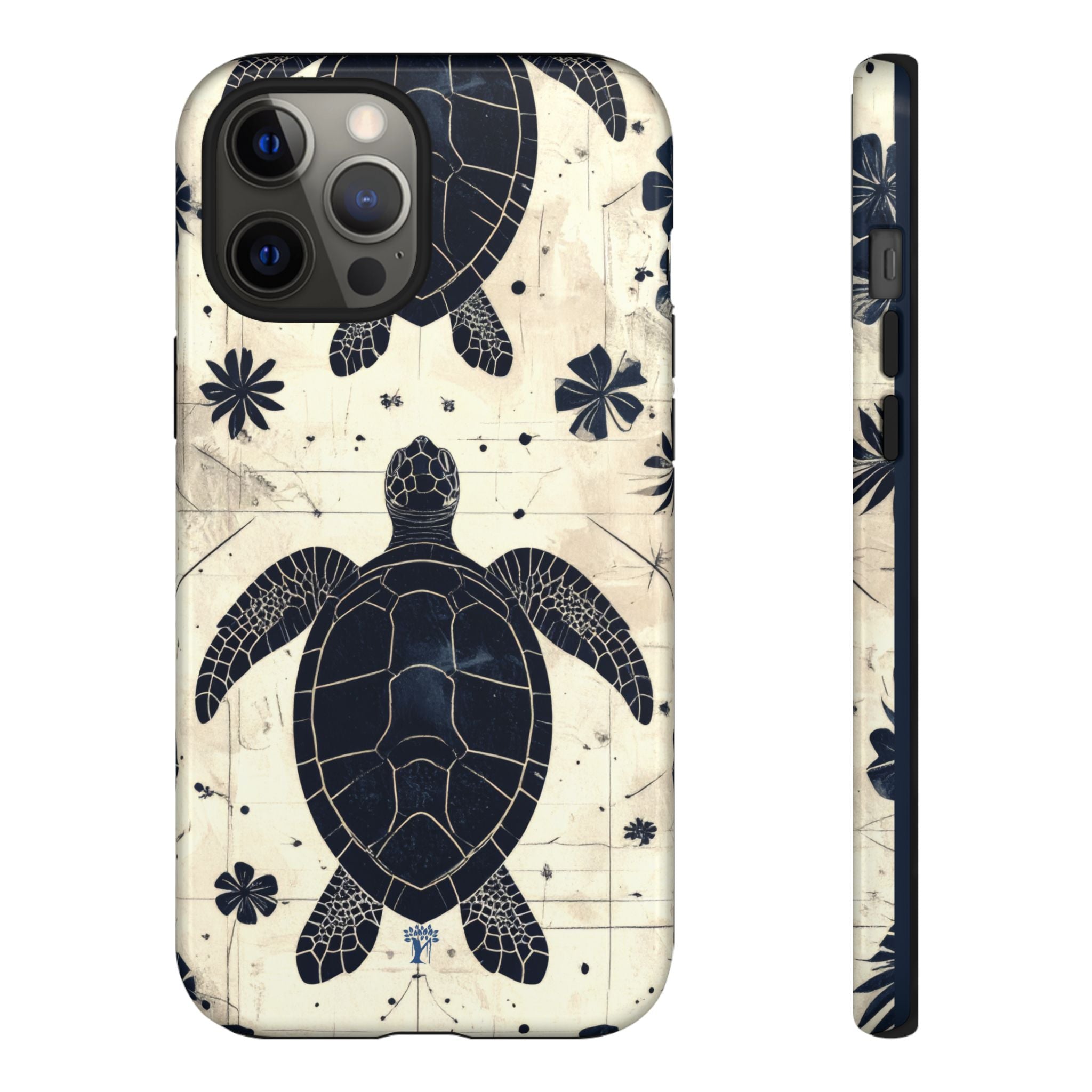 Tapa Keʻa Honu Tough Case for iPhone iPhone 12 Pro Max Glossy The Local Banyan