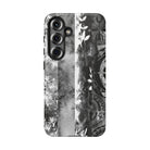 Monochrome Oasis Tough Samsung Galaxy Case Side View - Dual Layer Drop Protection Hawaiian Phone Case - The Local Banyan