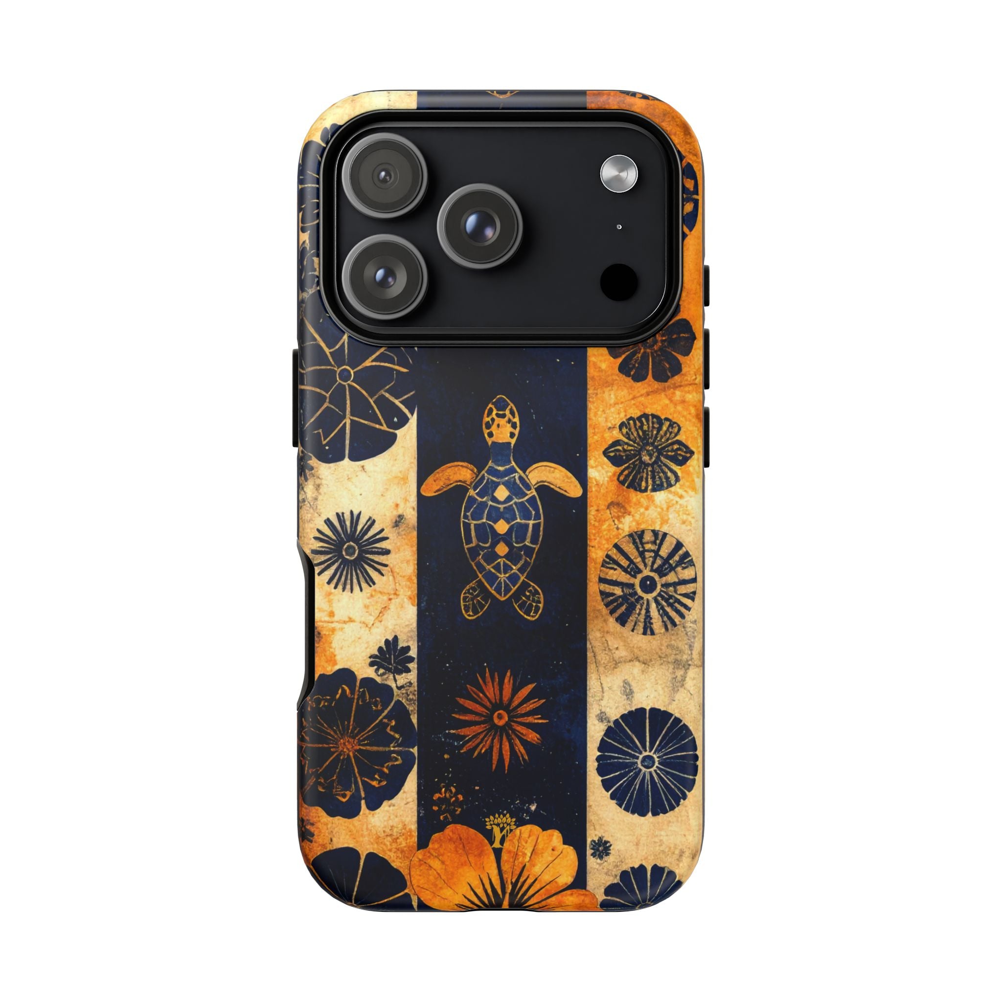 Tapa Pua Lehua Honu Tough Case for iPhone iPhone 18 Pro Matte The Local Banyan