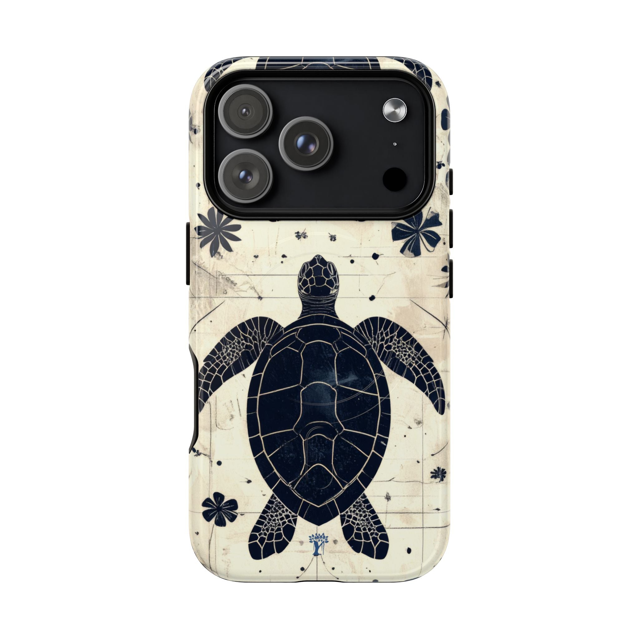 Tapa Keʻa Honu Magnetic Case for iPhone iPhone 18 Pro Glossy The Local Banyan