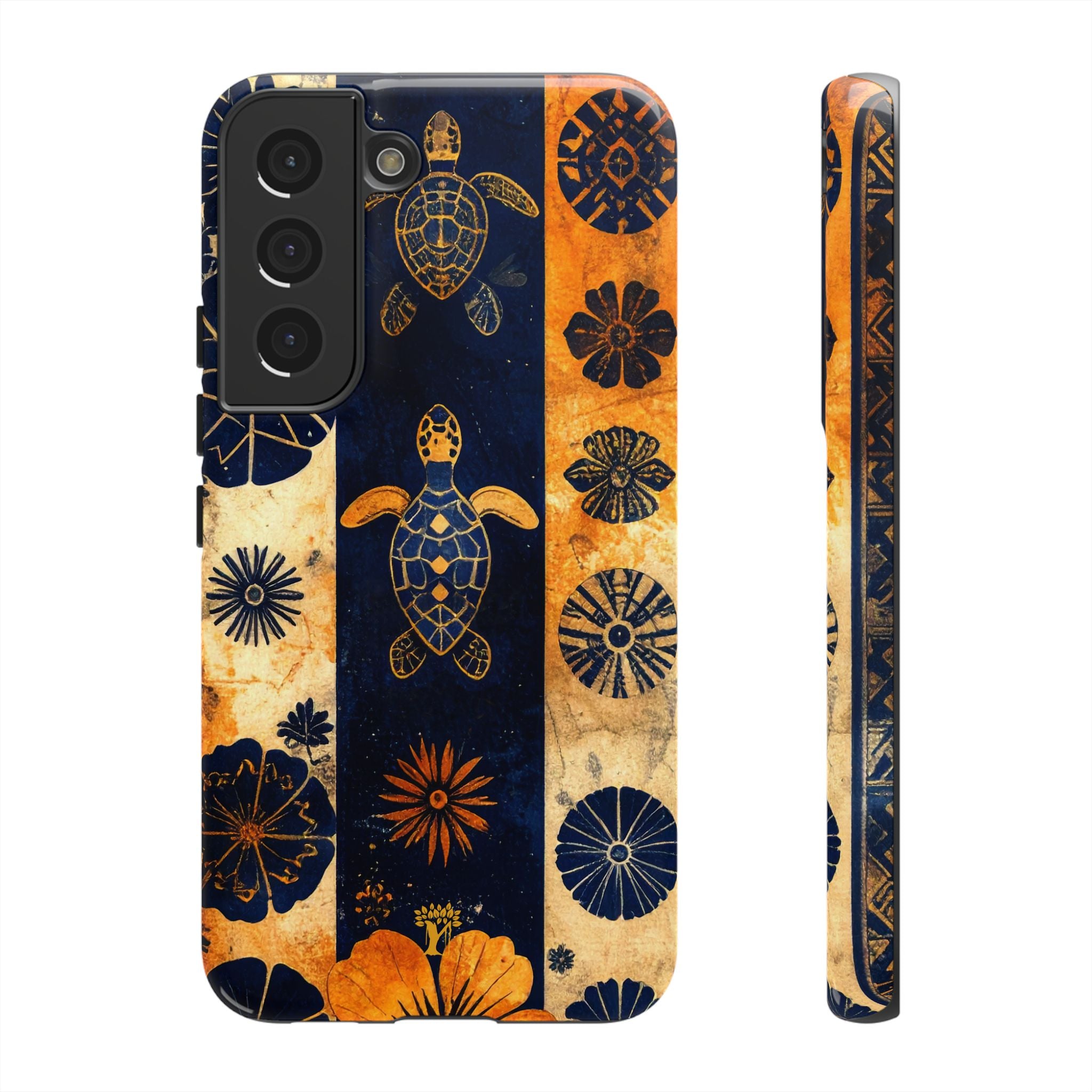 Tapa Pua Lehua Honu Tough Case for Samsung Galaxy Samsung Galaxy S22 Glossy The Local Banyan