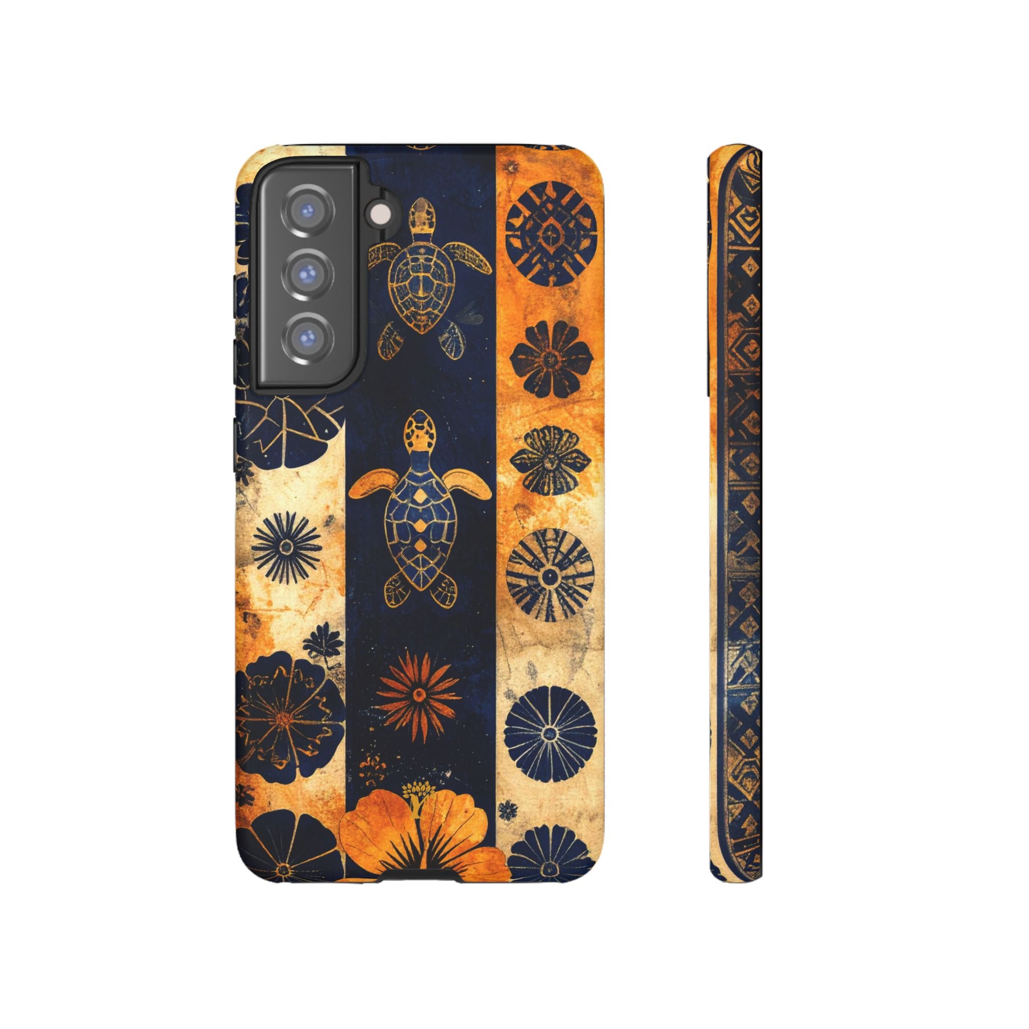 Tapa Pua Lehua Honu Tough Case for Samsung Galaxy Samsung Galaxy S21 FE Matte The Local Banyan