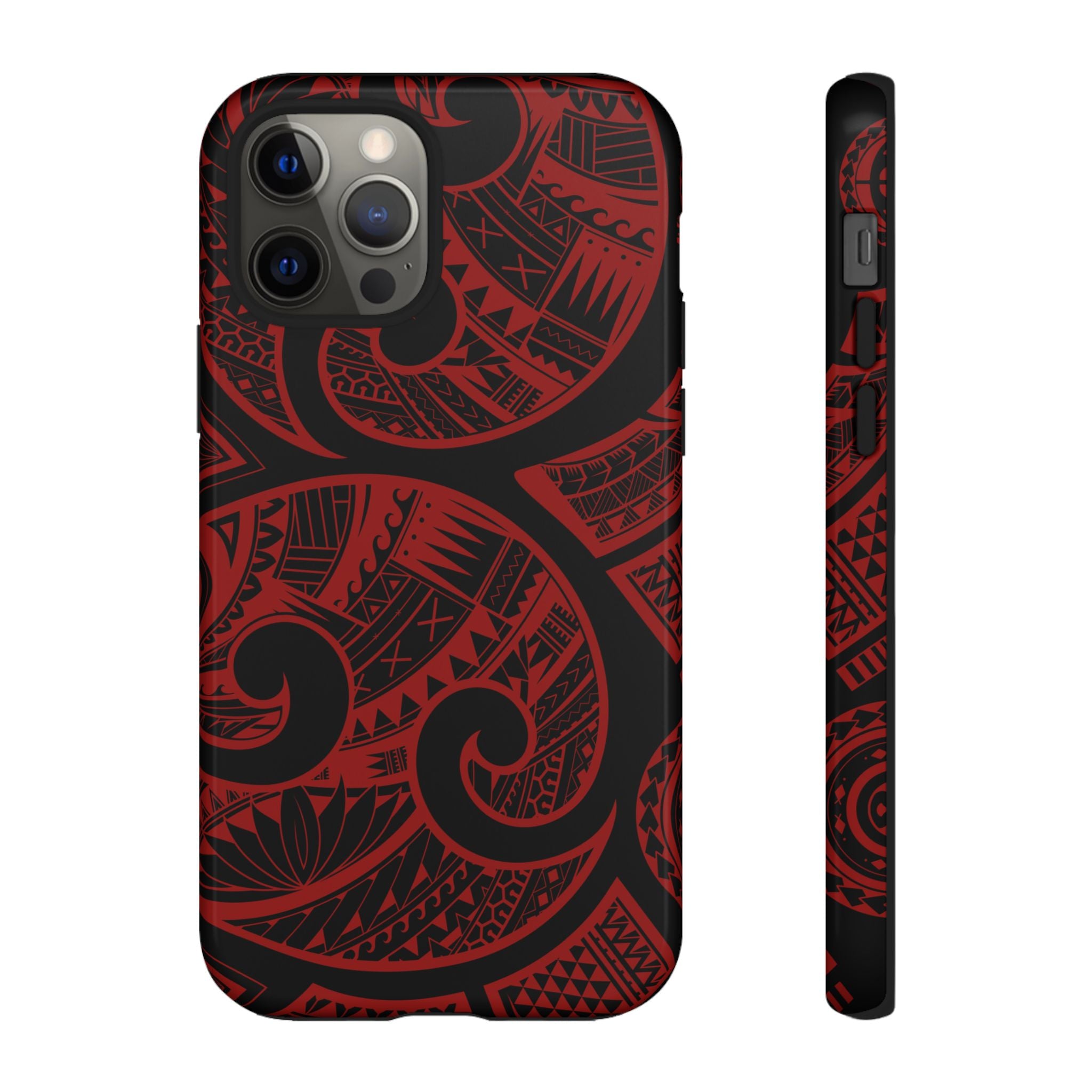Island Tribal Red Tough Case for iPhone Phone Case The Local Banyan iPhone 12 Pro Glossy