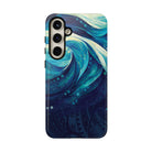 Eternal Mana Tough Samsung Galaxy Case Detail View - Hawaiian Ocean Wave Polynesian Tribal Design Close Up - The Local Banyan