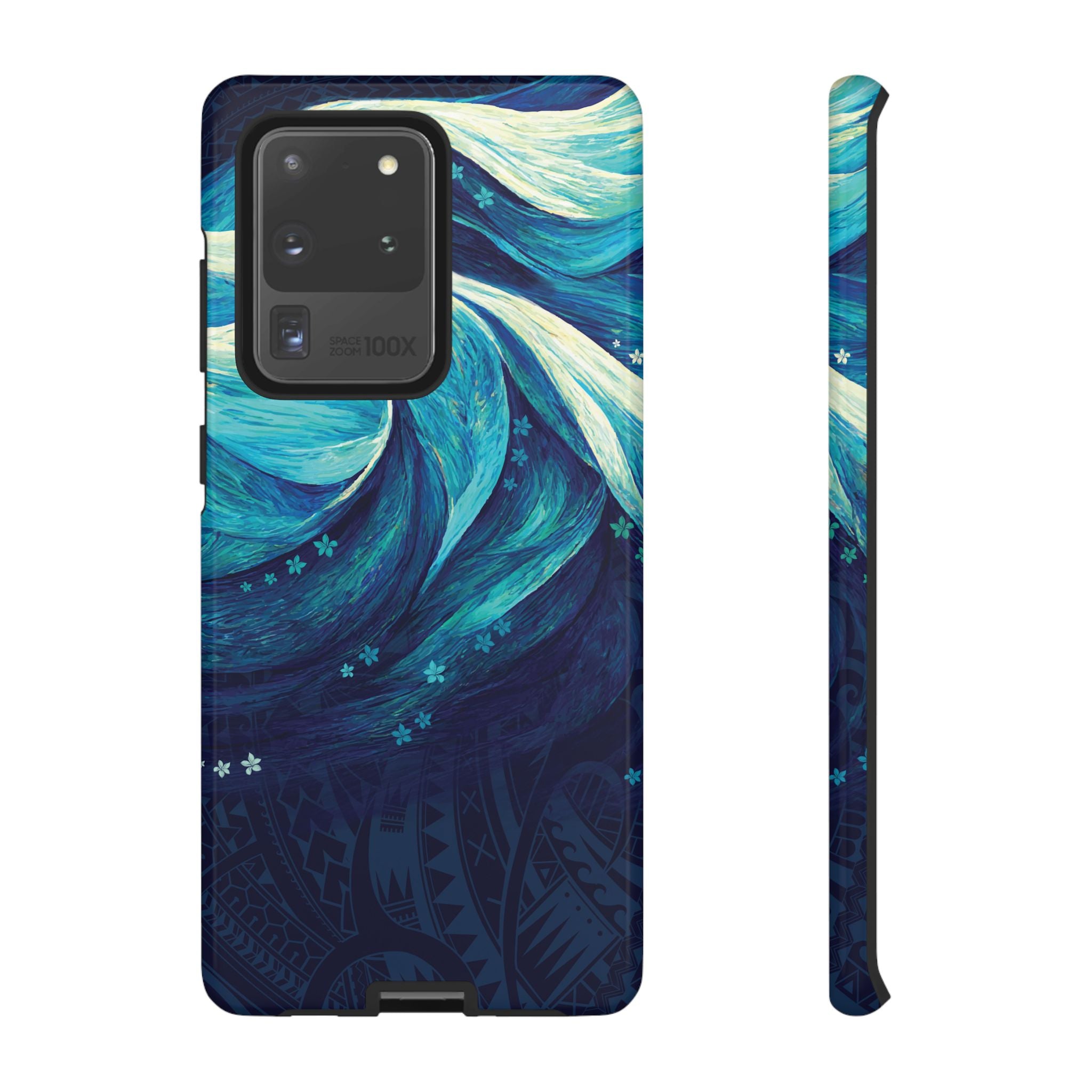 Eternal Mana Tough Samsung Galaxy Case Samsung Galaxy S20 Ultra Glossy - Hawaiian Ocean Wave Polynesian Tribal Design - The Local Banyan