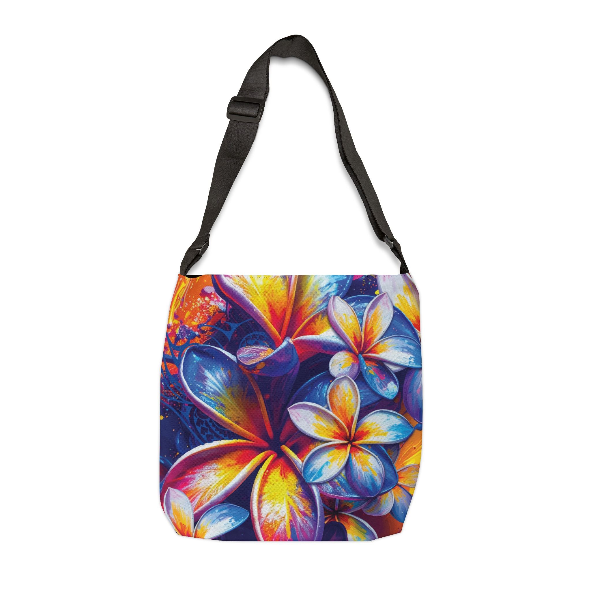 Sunset Ink Tote Bag with Adjustable Strap Totes The Local Banyan 16" × 16''