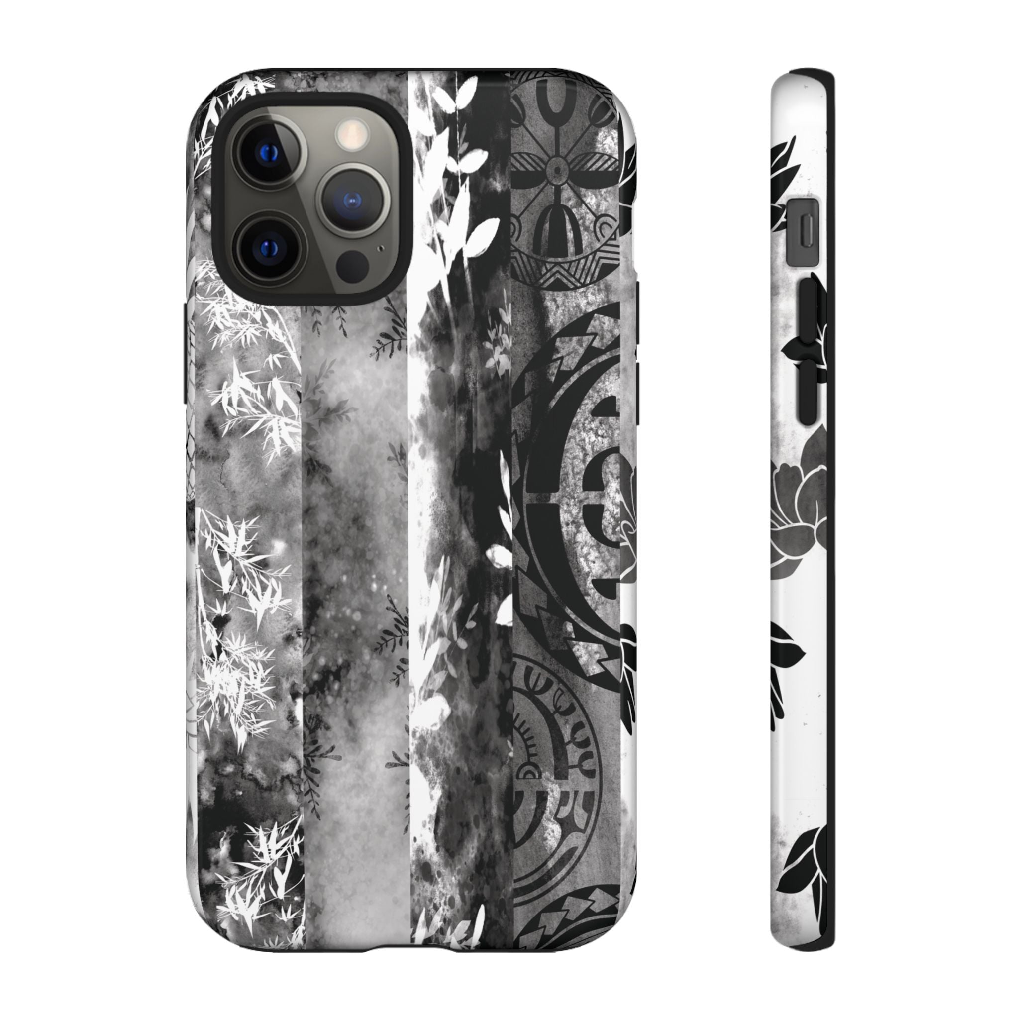 Monochrome Oasis Tough Case for iPhone Phone Case The Local Banyan iPhone 12 Pro Glossy