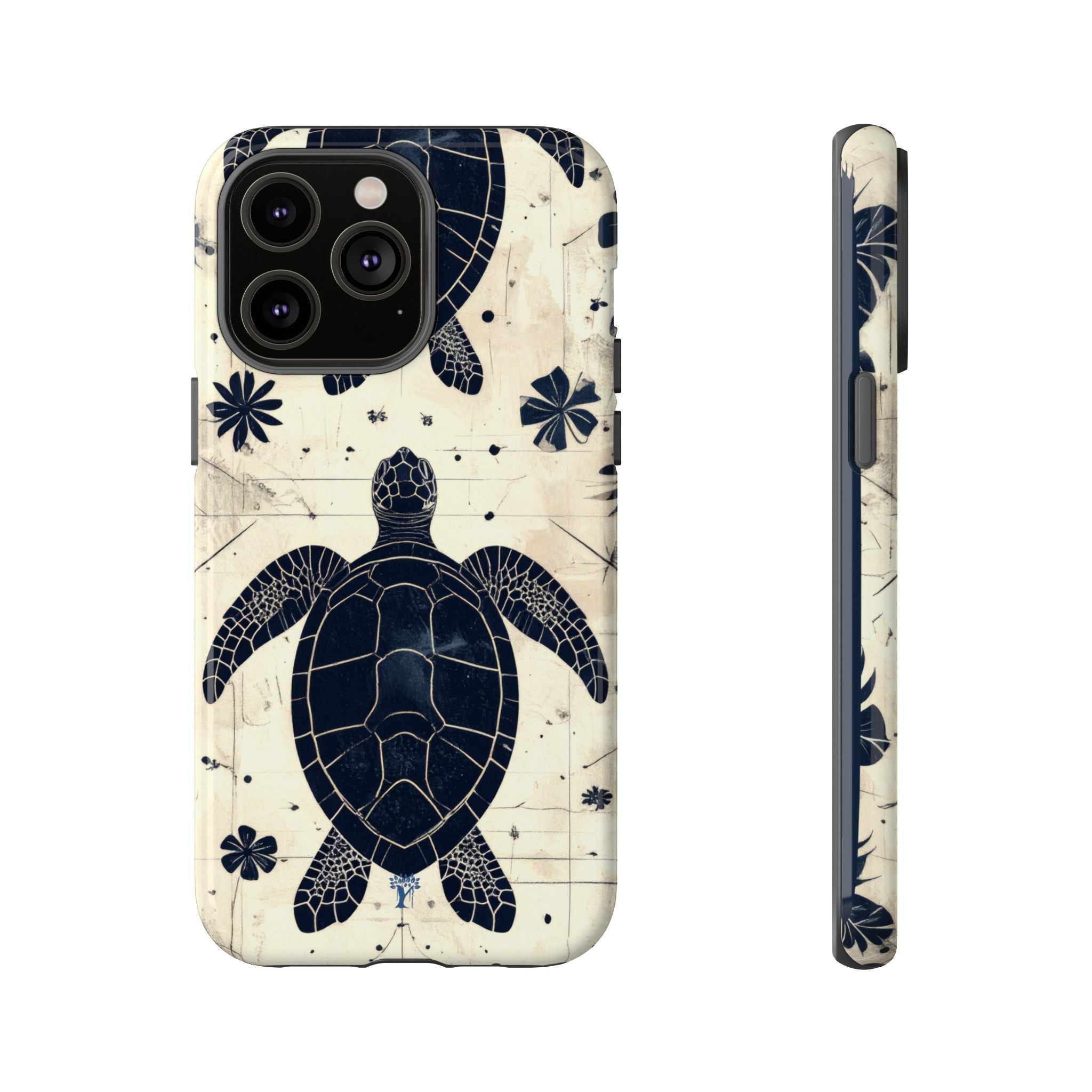 Tapa Keʻa Honu Tough Case for iPhone iPhone 14 Pro Max Glossy The Local Banyan