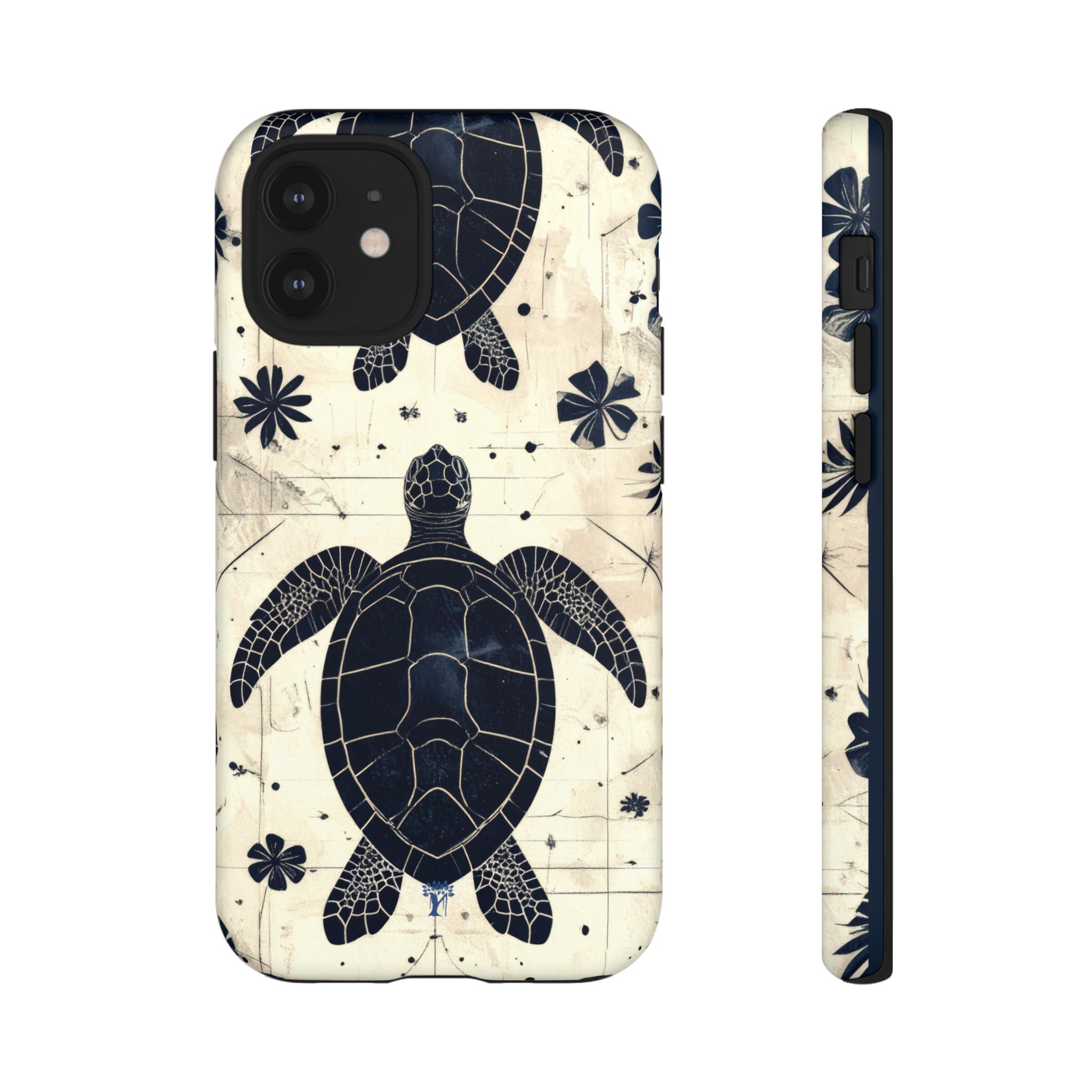 Tapa Keʻa Honu Tough Case for iPhone iPhone 12 Mini Matte The Local Banyan