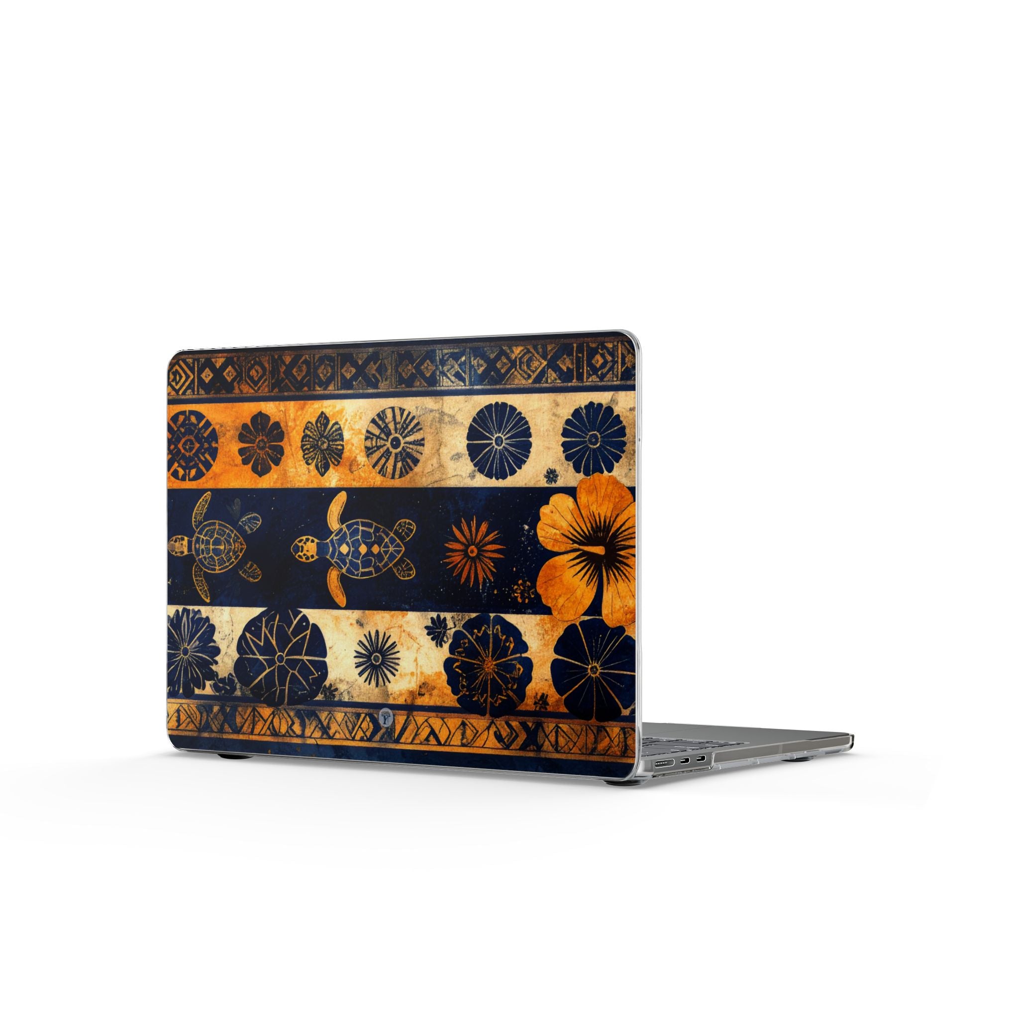 Tapa Pua Lehua Honu MacBook Hard Case MacBook Air 13.6 Glossy The Local Banyan