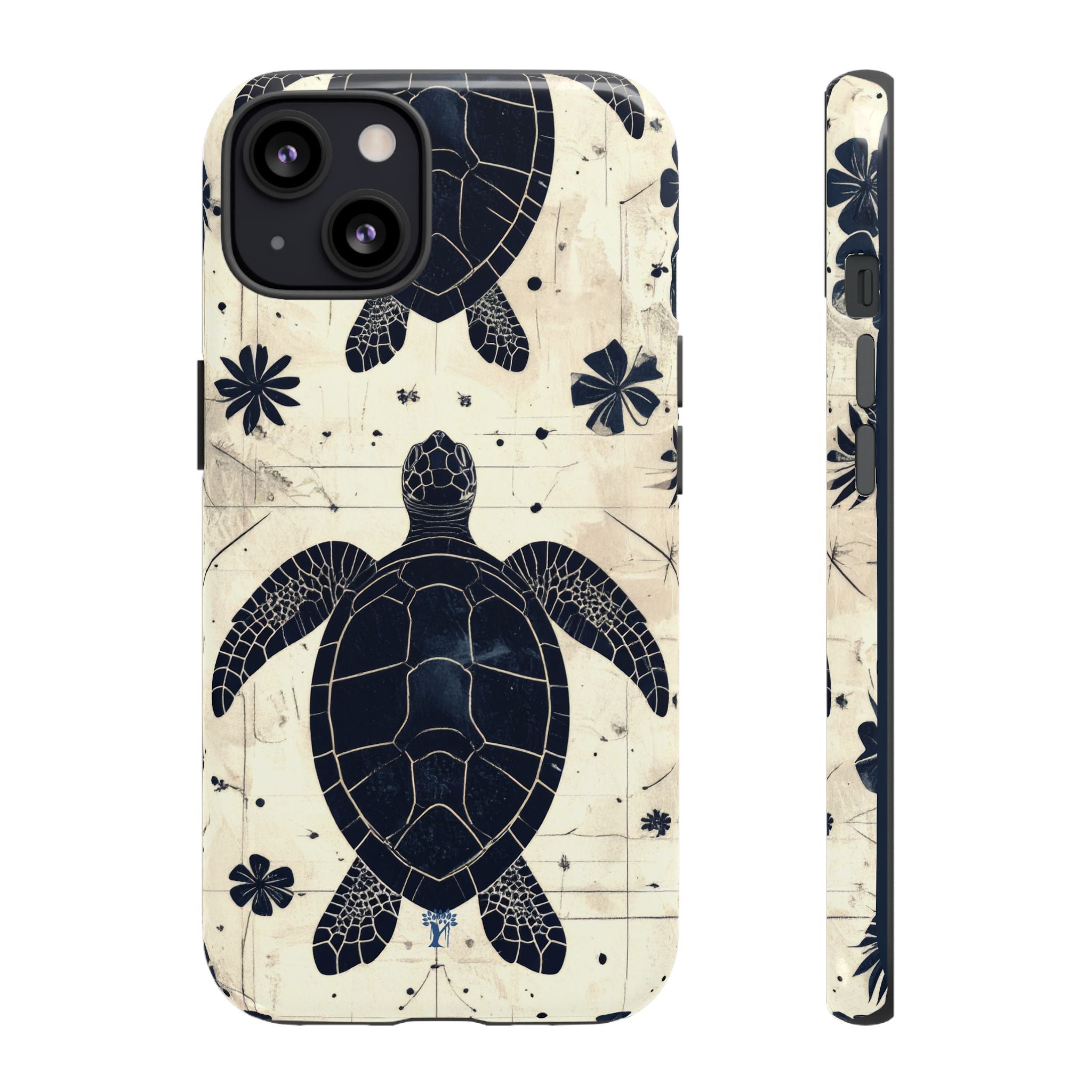 Tapa Keʻa Honu Tough Case for iPhone iPhone 13 Glossy The Local Banyan