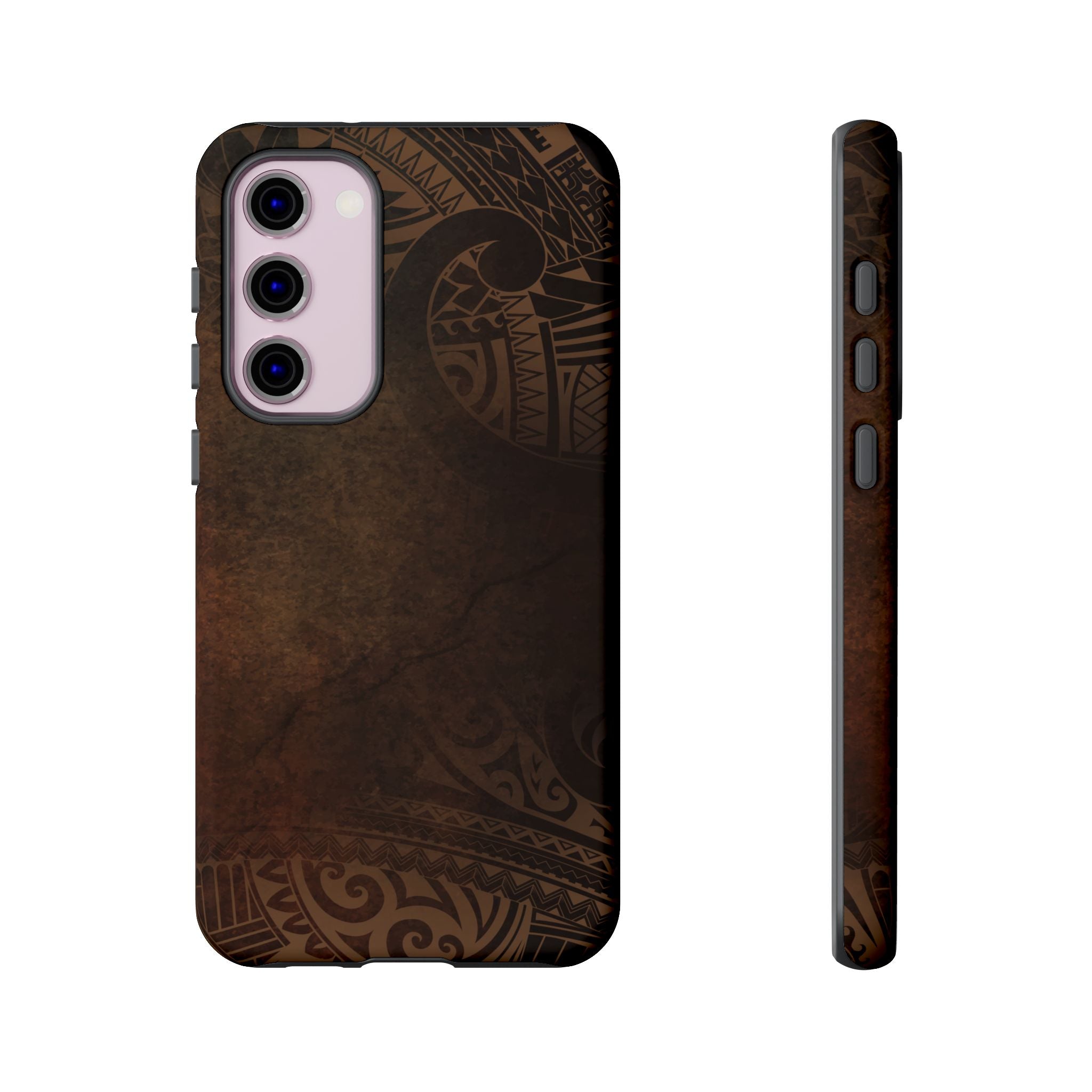 Aloha Aina Tough Samsung Galaxy Case Side View - Dual Layer Drop Protection Hawaiian Phone Case - The Local Banyan