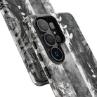 Monochrome Oasis Tough Samsung Galaxy Case Side View - Dual Layer Drop Protection Hawaiian Phone Case - The Local Banyan