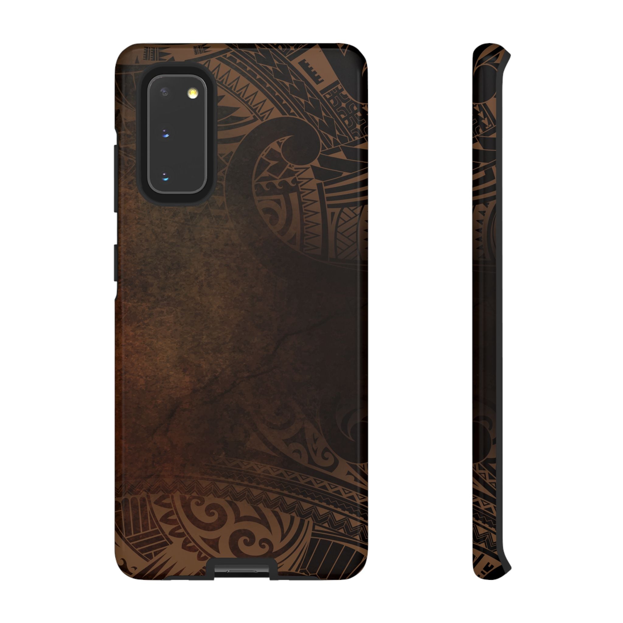 Aloha Aina Tough Samsung Galaxy Case Samsung Galaxy S20 Glossy - Hawaiian Earth Tone Polynesian Tribal Design - The Local Banyan