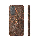 Paa Guardian Tough Samsung Galaxy Case Samsung Galaxy S20 FE Matte - Hawaiian Copper Carved Tiki Polynesian Design - The Local Banyan