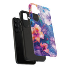 Aloha Wai Tough Samsung Galaxy Case Detail View - Hawaiian Aloha Tropical Floral Design Close Up - The Local Banyan