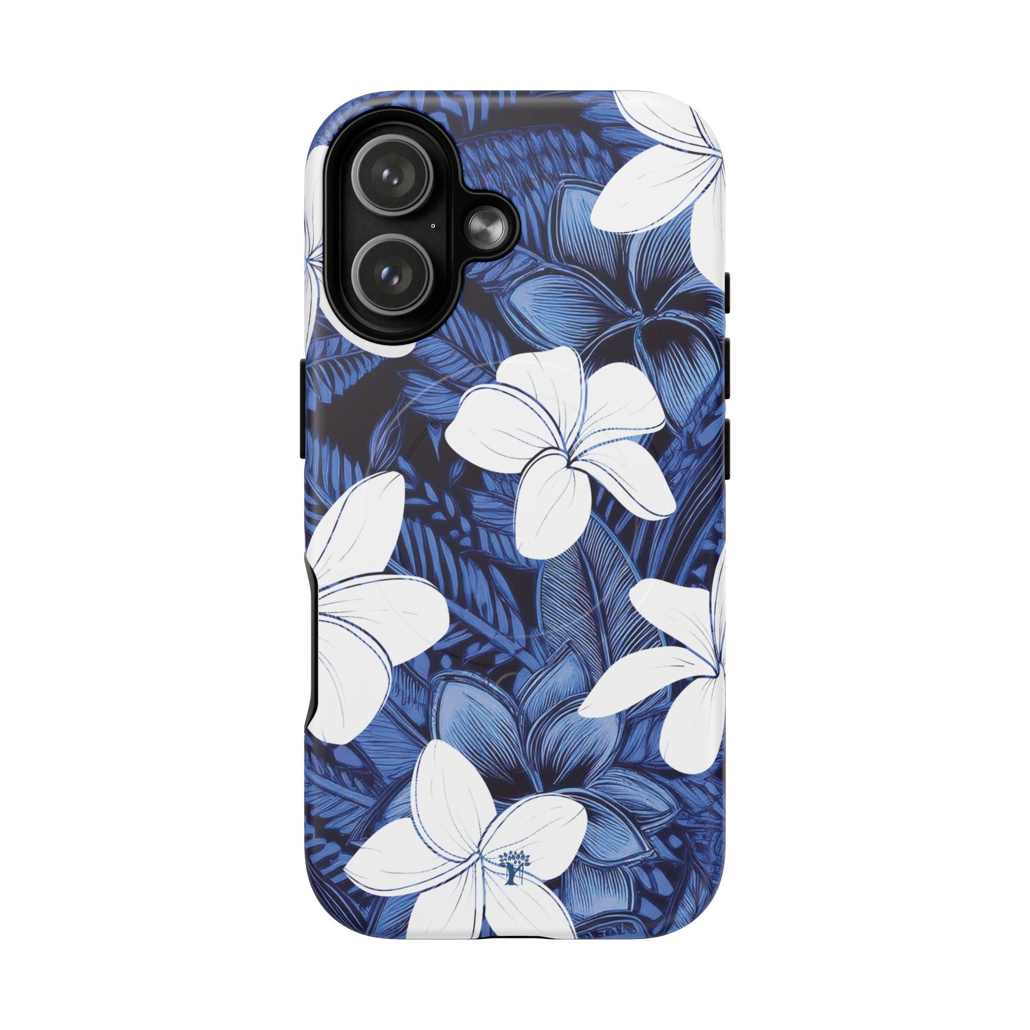 Eternal Blue Plumeria MagSafe Compatible Case for iPhone iPhone 17 Matte The Local Banyan