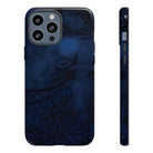 Midnight Essence Tough iPhone Case iPhone 13 Pro Max Glossy - Hawaiian Midnight Navy Polynesian Tribal Design - The Local Banyan