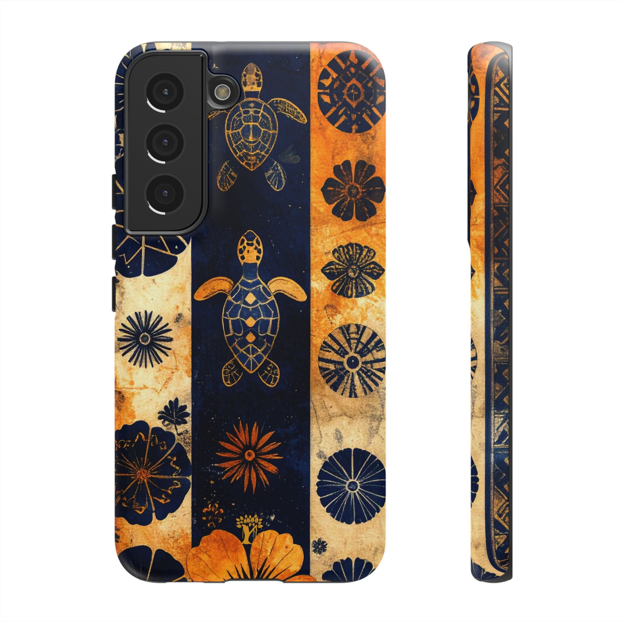 Tapa Pua Lehua Honu Tough Case for Samsung Galaxy Samsung Galaxy S22 Matte The Local Banyan