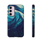 Eternal Mana Tough Samsung Galaxy Case Detail View - Hawaiian Ocean Wave Polynesian Tribal Design Close Up - The Local Banyan