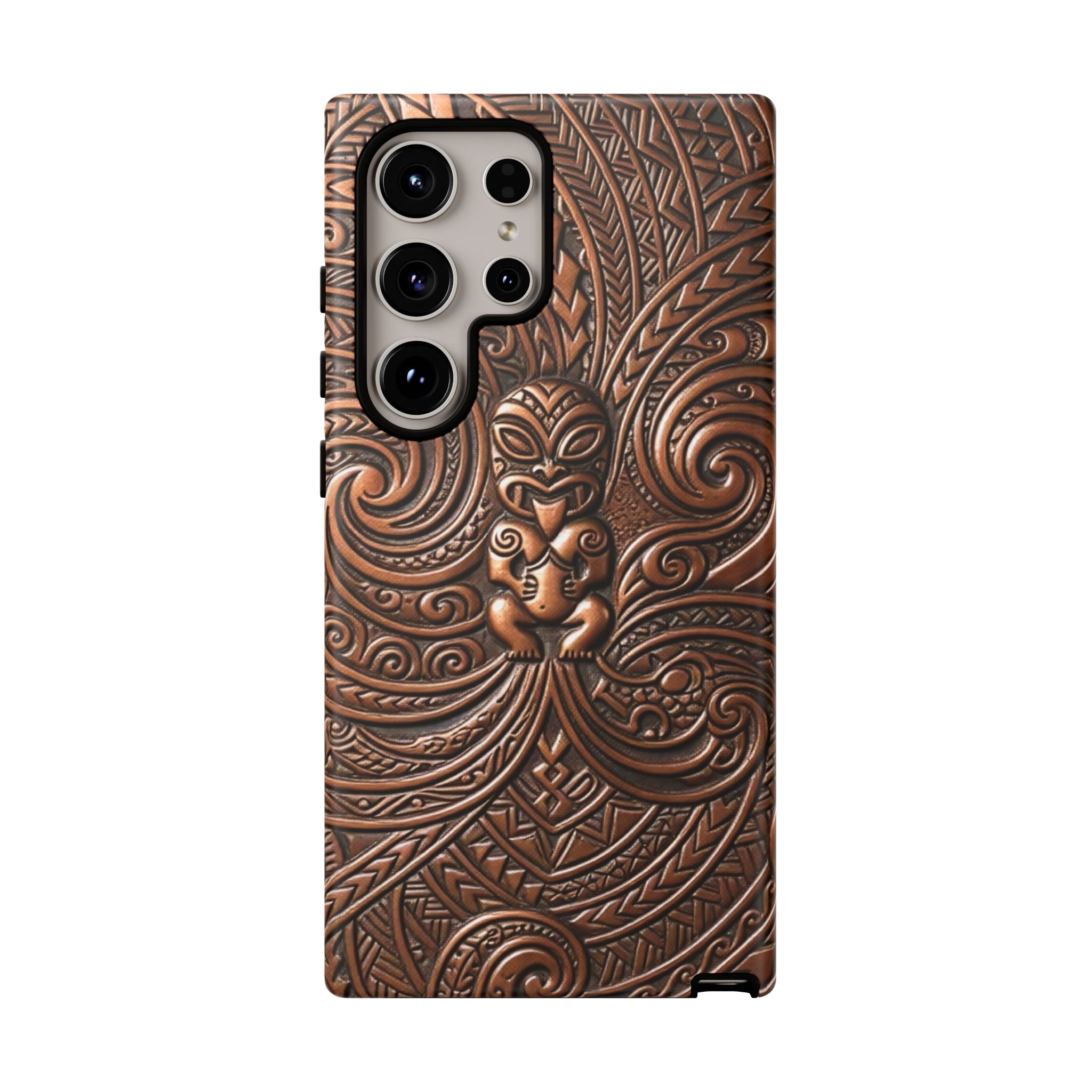 Paa Guardian Tough Samsung Galaxy Case Side View - Dual Layer Drop Protection Hawaiian Phone Case - The Local Banyan