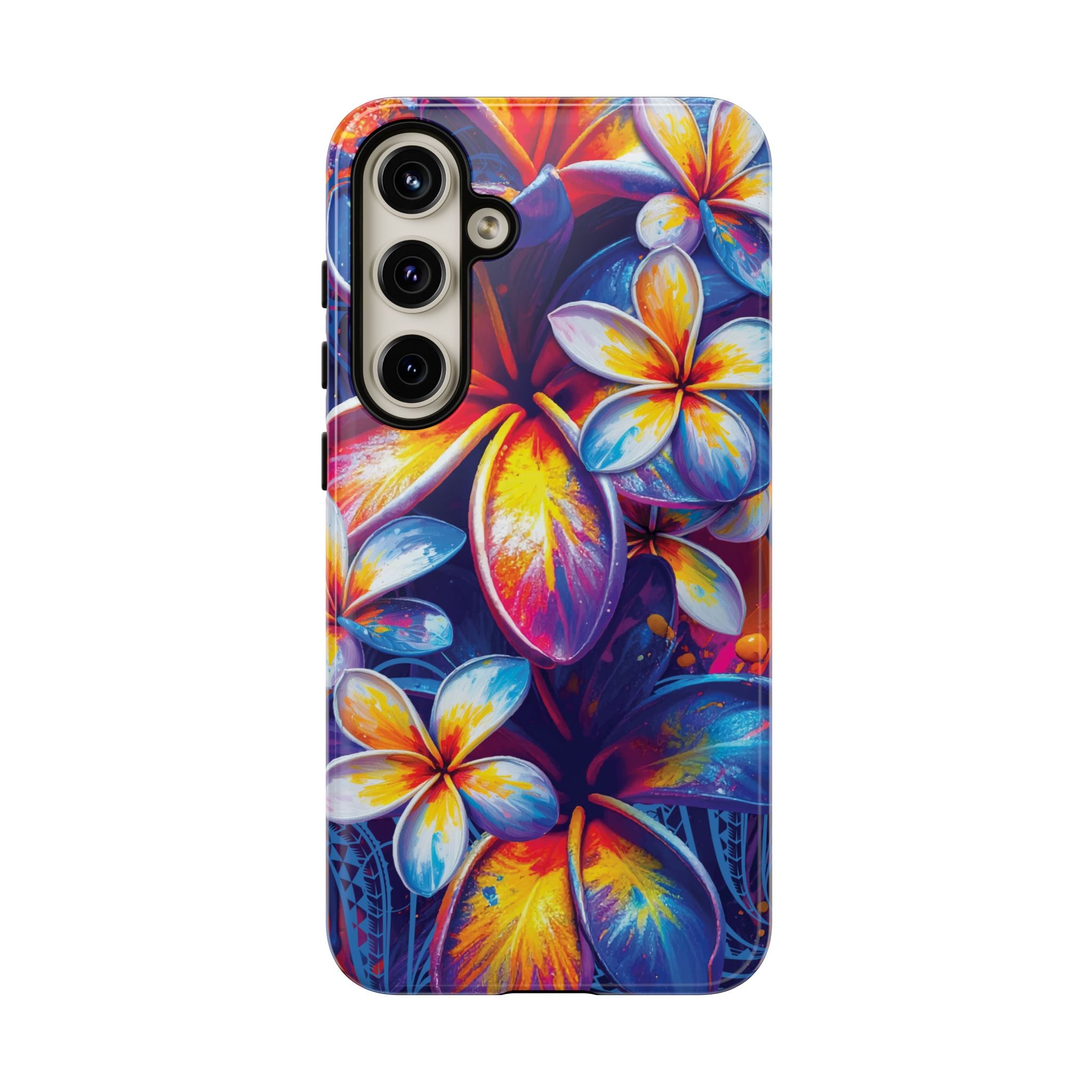 Sunset Ink Tough Samsung Galaxy Case Side View - Dual Layer Drop Protection Hawaiian Phone Case - The Local Banyan