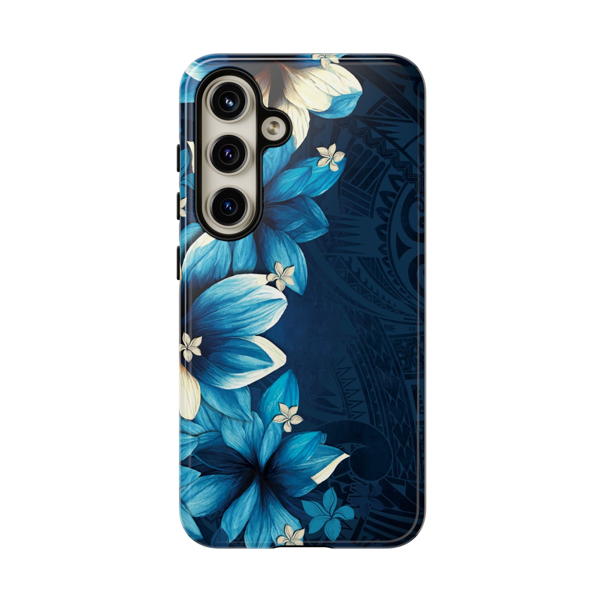 Leilani Nights Tough Samsung Galaxy Case Side View - Dual Layer Drop Protection Hawaiian Phone Case - The Local Banyan