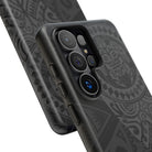 Tribal Guardian Tough Samsung Galaxy Case Side View - Dual Layer Drop Protection Hawaiian Phone Case - The Local Banyan