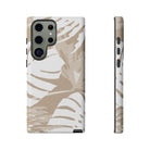 Exotic Monstera Tough Samsung Galaxy Case Side View - Dual Layer Drop Protection Hawaiian Phone Case - The Local Banyan