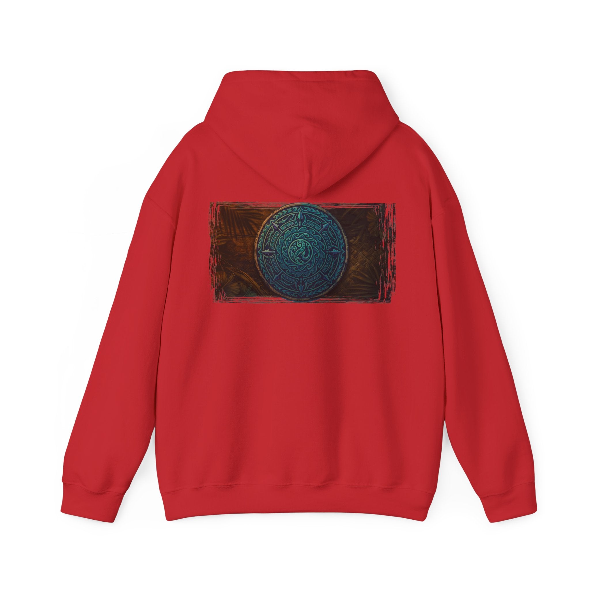 Makau Mana Heavy Blended Hooded Sweatshirt Red S The Local Banyan