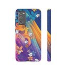 Mauna Sunrise Tough Samsung Galaxy Case Samsung Galaxy S20 FE Glossy - Hawaiian Colorful Sunrise Plumeria Design - The Local Banyan
