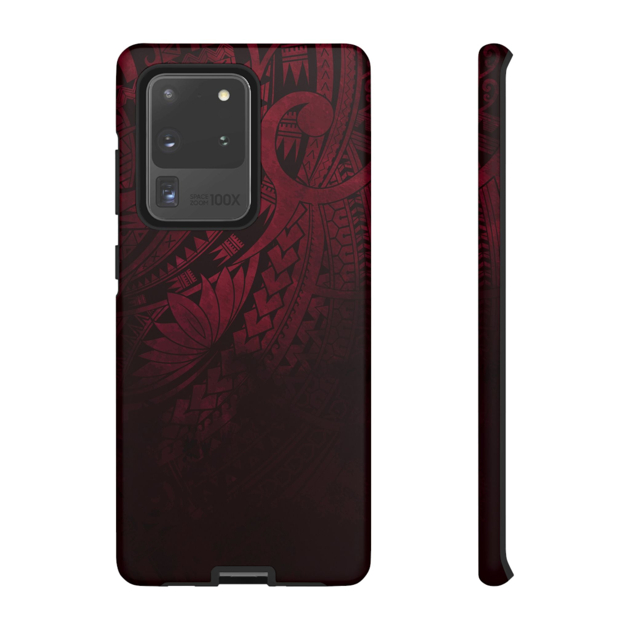 Eternal Ember Tough Samsung Galaxy Case Samsung Galaxy S20 Ultra Matte - Hawaiian Red Tribal Polynesian Design - The Local Banyan