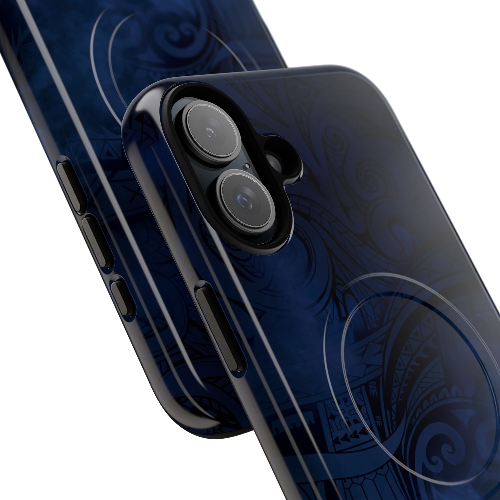 Midnight Essence MagSafe iPhone Case Side View - Dual Layer Drop Protection Hawaiian Phone Case - The Local Banyan