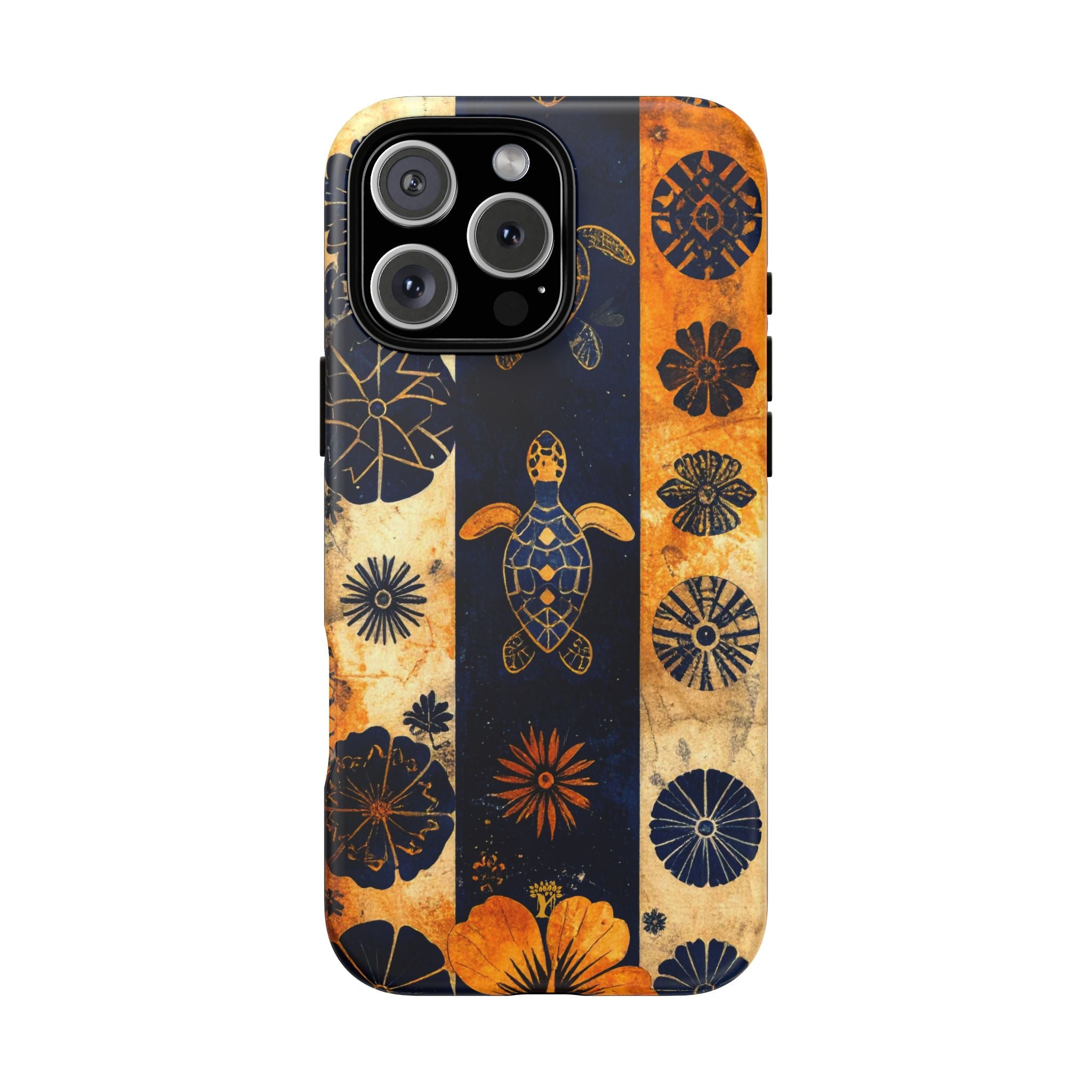Tapa Pua Lehua Honu Tough Case for iPhone iPhone 16 Pro Max Matte The Local Banyan