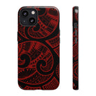 Island Tribal Red Tough Case for iPhone Phone Case Printify iPhone 13 Glossy