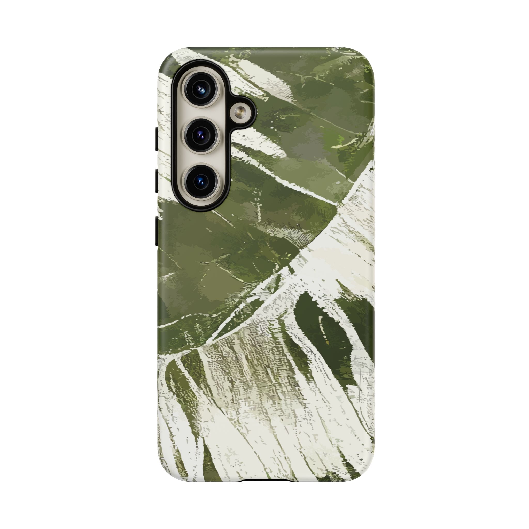 Island Breeze Tough Samsung Galaxy Case Side View - Dual Layer Drop Protection Hawaiian Phone Case - The Local Banyan