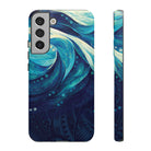 Eternal Mana Tough Samsung Galaxy Case Samsung Galaxy S22 Plus Matte - Hawaiian Ocean Wave Polynesian Tribal Design - The Local Banyan
