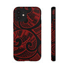 Island Tribal Red Tough Case for iPhone Phone Case The Local Banyan iPhone 12 Mini Matte