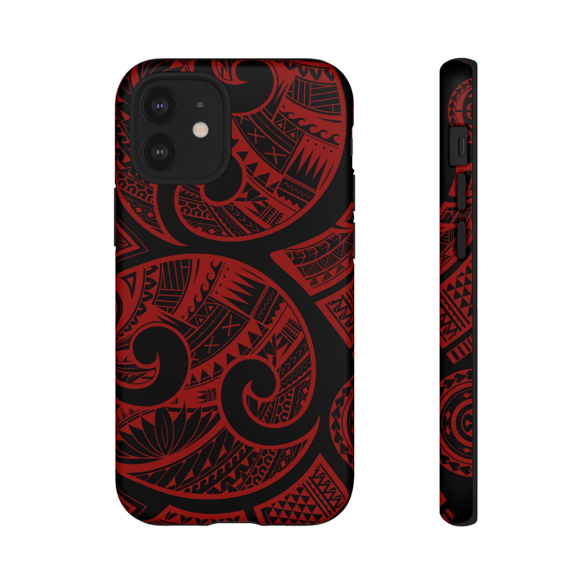 Island Tribal Red Tough Case for iPhone Phone Case The Local Banyan iPhone 12 Mini Matte