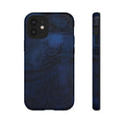 Midnight Essence Tough iPhone Case iPhone 12 Mini Glossy - Hawaiian Midnight Navy Polynesian Tribal Design - The Local Banyan