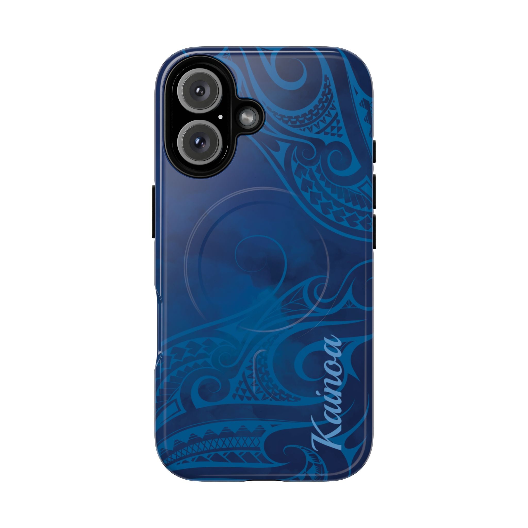 Kai Legacy Personalized MagSafe iPhone Case Side View - Dual Layer Drop Protection Hawaiian Phone Case - The Local Banyan