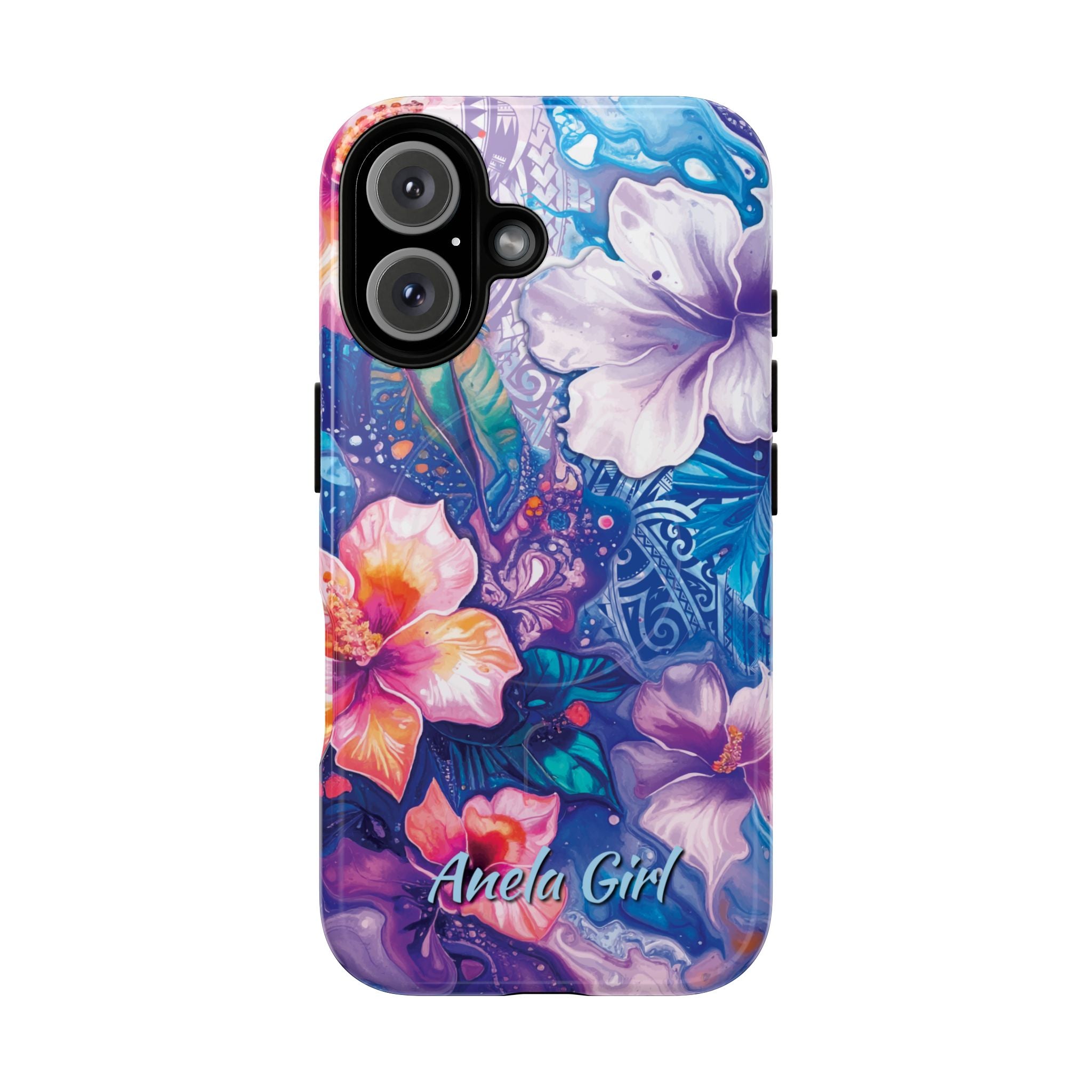 Aloha Wai Personalized MagSafe iPhone Case Side View - Dual Layer Drop Protection Hawaiian Phone Case - The Local Banyan