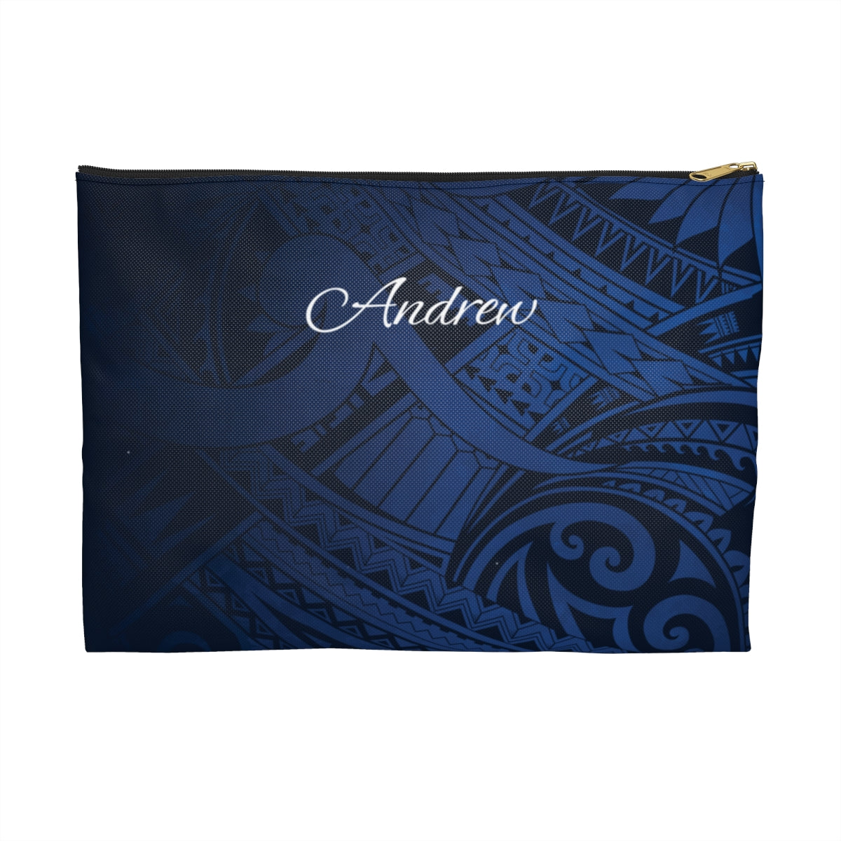 Midnight Essence Personalized Travel Pouch Pouches The Local Banyan Black zipper Large