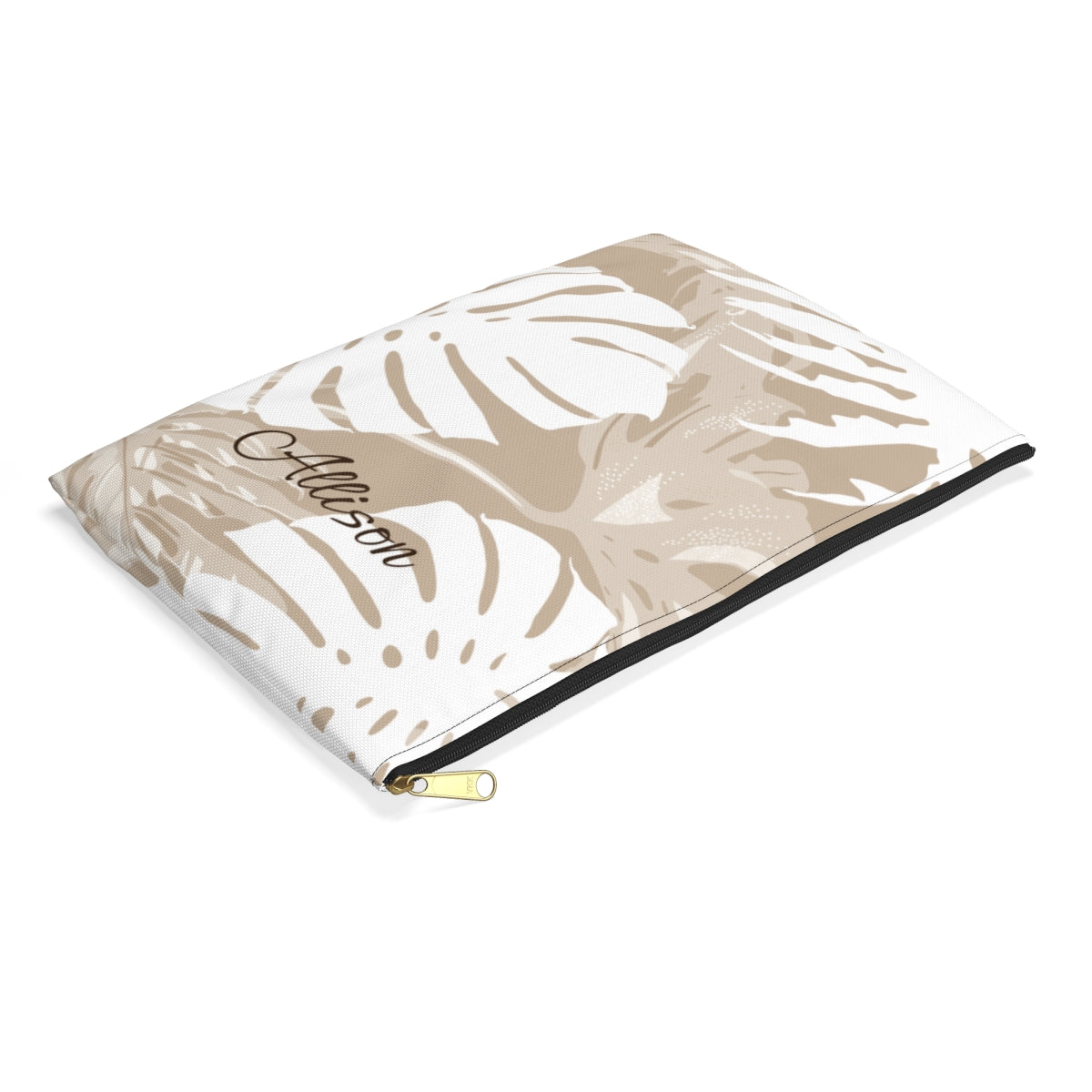 Exotic Monstera Personalized Travel Pouch Pouches The Local Banyan