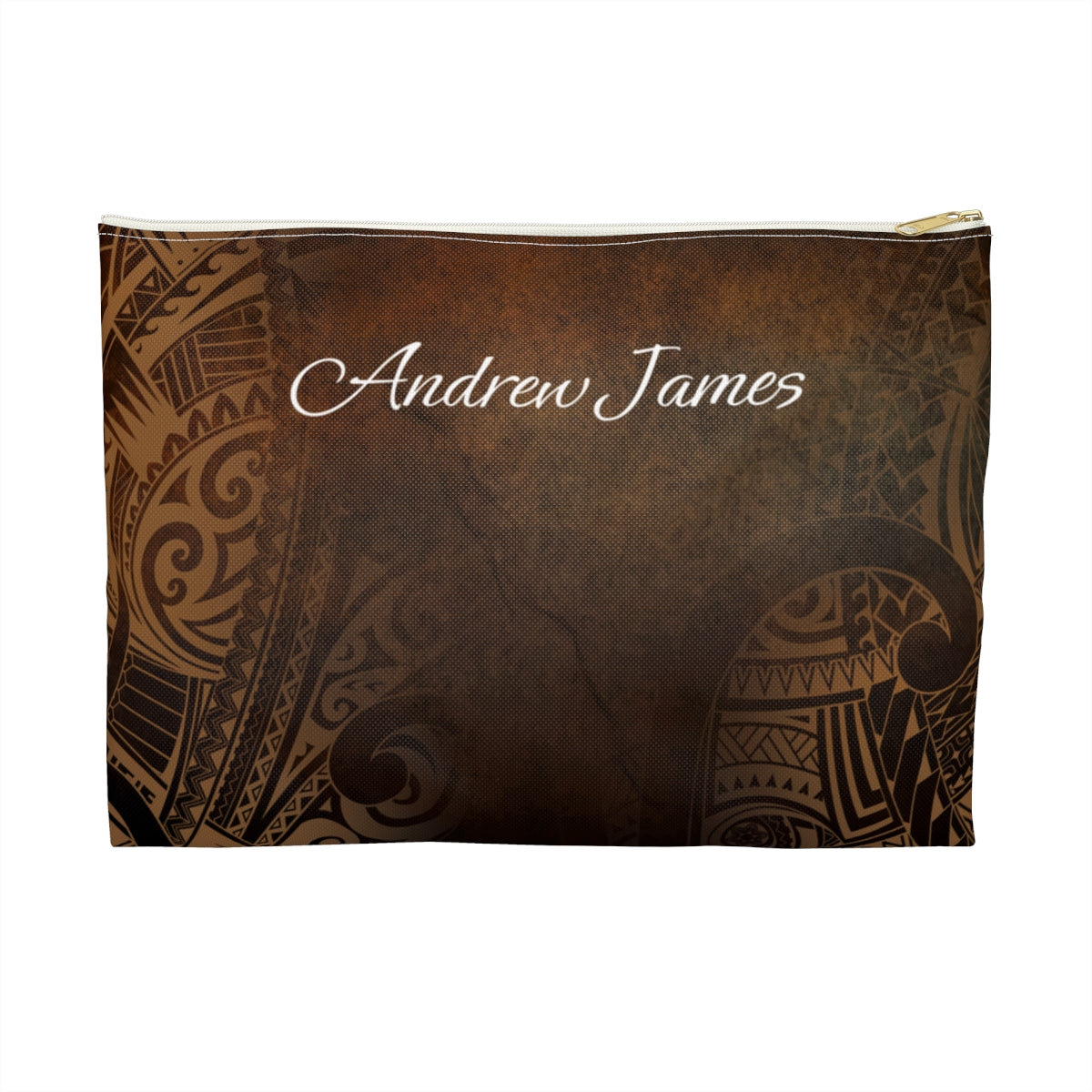 Aloha Aina Personalized Travel Pouch Pouches The Local Banyan White zipper Large