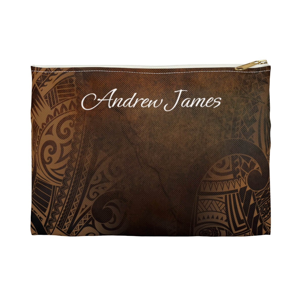 Aloha Aina Personalized Travel Pouch Pouches The Local Banyan White zipper Small