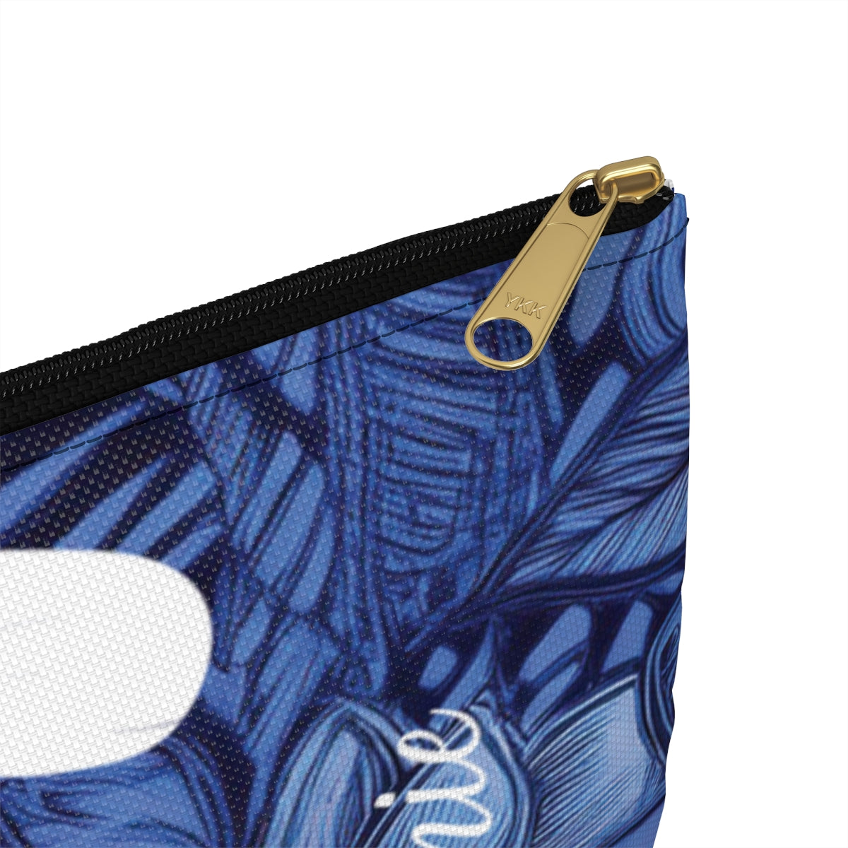 Eternal Blue Plumeria Personalized Travel Pouch Pouches The Local Banyan