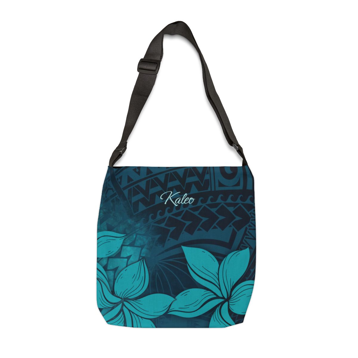Moana Bloom Personalized Tote with Adjustable Strap Totes The Local Banyan 18" × 18''