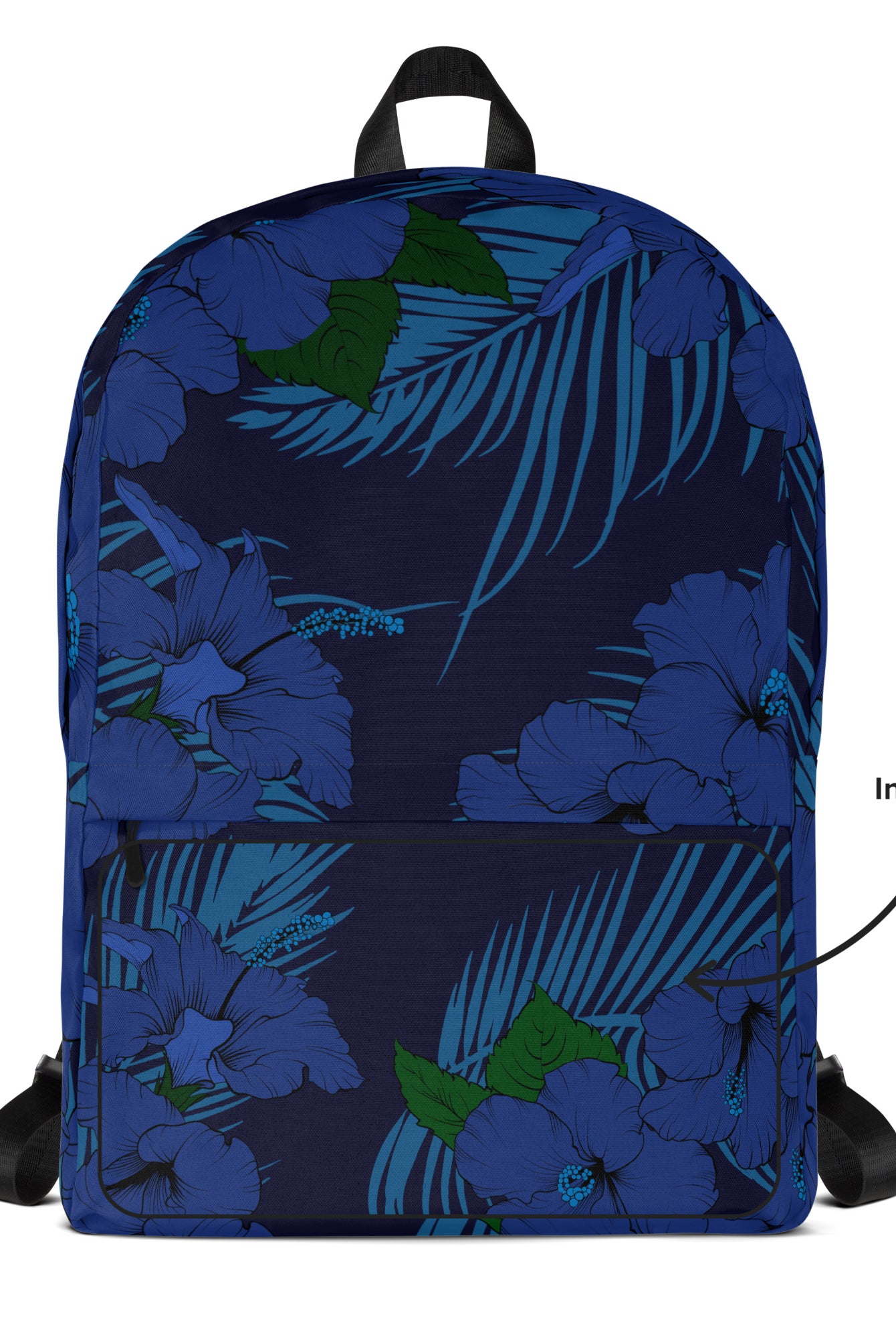 Deep Blue Tropical Backpack - The Local Banyan